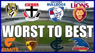 AFL Club Songs Ranked WORST TO BEST