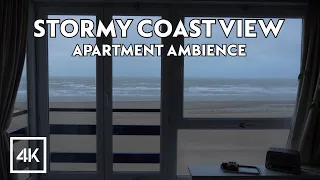 Coastal Storm Watch: Window View from an Apartment - Beach and North Sea View