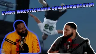 Every WWE Wrestlemania OMG Moment Ever (REACTION)