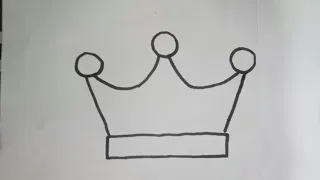 كيف ترسم تاج سهل خطوة بخطوة # رسم سهل # تعليم الرسم # How to draw a crown easy step by stey