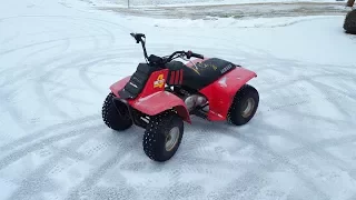 Snow Drifting Mini Four Wheeler!!!