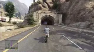 GTA 5: RIDING DIRT BIKE FROM TOP OF THE MAP TO THE BOTTEM