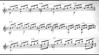 Ludwig Van Beethoven - Moonlight Sonata for Guitar, Op. 27, No. 2 (1801) [Score-Video]