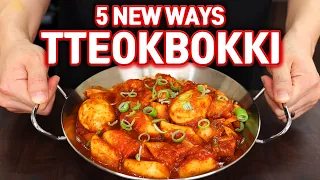 5 QUICK & EASY TTEOKBOKKI Korean Rice Cake RECIPES!
