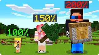 😱МАЙНКРАФТ НО МЫ РАЗНОГО РАЗМЕРА ЧЕЛЛЕНДЖ! ШЕДИ ЛЕСКА И НУБИК MINECRAFT