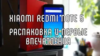 XIAOMI REDMI NOTE 5 - РАСПАКОВКА И ПЕРВЫЕ ВПЕЧАТЛЕНИЯ