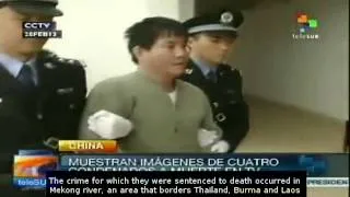 China TV shows four executed over Mekong murders