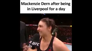 Mackenzie Dern after being in Liverpool for a day