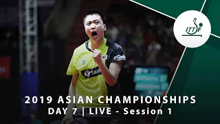 2019 ITTF-ATTU Asian Championships | DAY 7 - LIVE (Session 1)