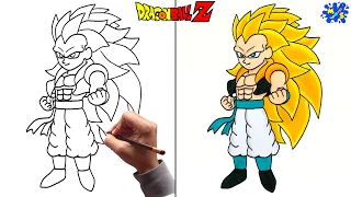 Gotenks Ssj3 Drawing || How to Draw Gotenks Super Saiyan 3 Full Body Step by Step