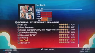 The Beatles Rock Band FGFC on Expert Guitar (Setlist Scroll + Scores)