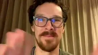 kisses and  hug from Benedict Cumberbatch and the cast of The Mauritanian