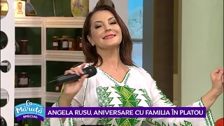 Angela Rusu, aniversare cu familia in platou