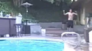 Swimming Pool Jump Gone Wrong