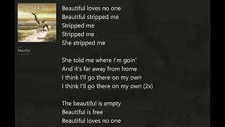 Beautiful (with) Lyrics Creed/Human Clay