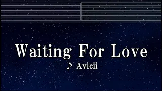 Practice Karaoke♬ Waiting For Love - Avicii 【With Guide Melody】 Instrumental, Lyric, BGM