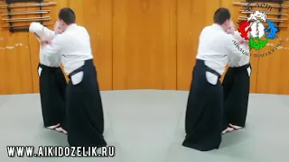 Техника Айкидо. Кататэ Риотэ Дори Иккё   Techniques of Aikido. Katate Ryote Dori Ikke.