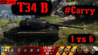 World of Tanks T34 B Replay - 10 Kills 6K DMG(Patch 1.6.1)