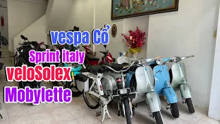 Xe Cổ Vespa , Sprint , Super , Standard , lambretta , mobylette , Velosolex ☎️ 0707.38.68.68 Nghĩa