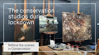 Conservation studio work during lockdown | Behind the scenes in Conservation | National Gallery