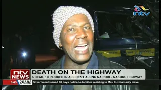 Matatu collides head on with truck killing six on Nairobi-Nakuru highway