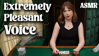 Unintentional ASMR | ♦️ Blackjack Dealer With The MOST Pleasant Voice (Soft Spoken)