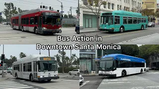 Short bus action in Downtown Santa Monica (2/17/2024)