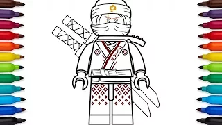 How to draw Lego Ninjago Kai from the Lego Ninjago Movie