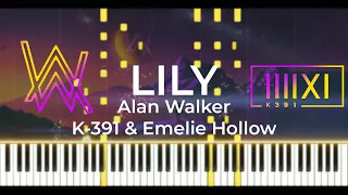 Alan Walker - Lily ft. K-391 & Emelie Hollow Piano Cover + [MIDI]