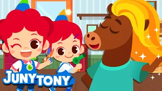 Hairdresser | My Beauty Salon Song | Hair Salon | Job & Occupation Songs for Kids | JunyTony