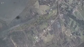 Drone Footage shows two Russian BMP Variants Destroyed by Accurate Ukrainian Artillery