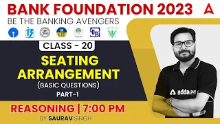 SEATING ARRANGEMENT PART-1 Reasoning Tricks for Bank Exams 2023 by Saurav Singh