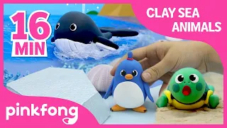 How to make Clay Sea Animals | +Compilation | Arts and Crafts | Pinkfong Craft time for Children