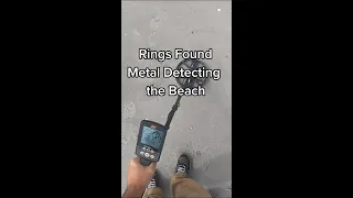 Rings found metal detecting the beach #shorts