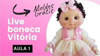 Live 1 Boneca de pano Vitória (cabeça)