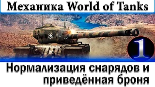 Нормализация снарядов и приведённая броня - Механика World of Tanks