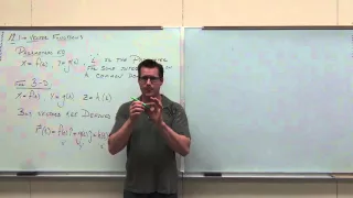 Calculus 3 Lecture 12.1:  An Introduction To Vector Functions