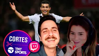 ISABELA PAGLIARI IMITA CRISTIANO RONALDO E CORRESPONDENTES CAEM NA RISADA! - Cortes TNT Sports