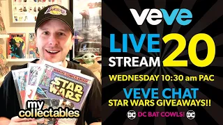 Mycollectables Live Stream #20 - Veve, Star Wars Giveaways, DC Bat Cowls!