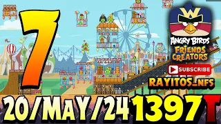 Angry Birds Friends Level 7 Tournament 1397 Highscore POWER-UP walkthrough