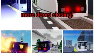 yet another roblox train door closing compilation h