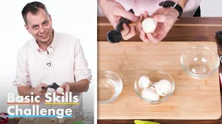 50 People Try To Clean Mushrooms | Basic Skills Challenge | Epicurious