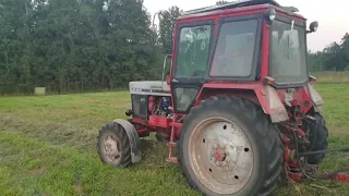 Belarus 825 with new holland 644 baler