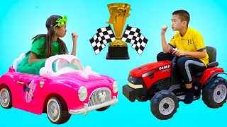 Wendy Vs Andrew Kids Sports Challenge | Fun Kids Video