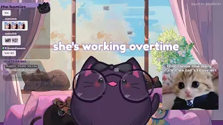 you watch me do work (in a jiggly cat vtuber form)