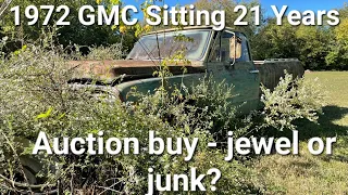 Will it run? 1972 GMC bought at a junk auction! Will it start?