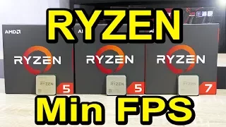 How SMOOTH is Ryzen? - Minimum FPS