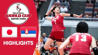 JAPAN vs. SERBIA - Highlights | Women's Volleyball World Cup 2019