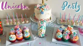 Unicorn Party Dessert Table Setup | Vlog