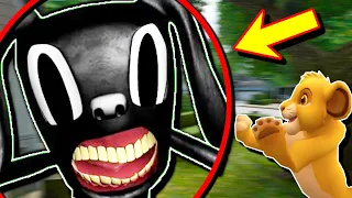 If you see Cursed CARTOON DOG outside your house.. RUN!! (spooky)